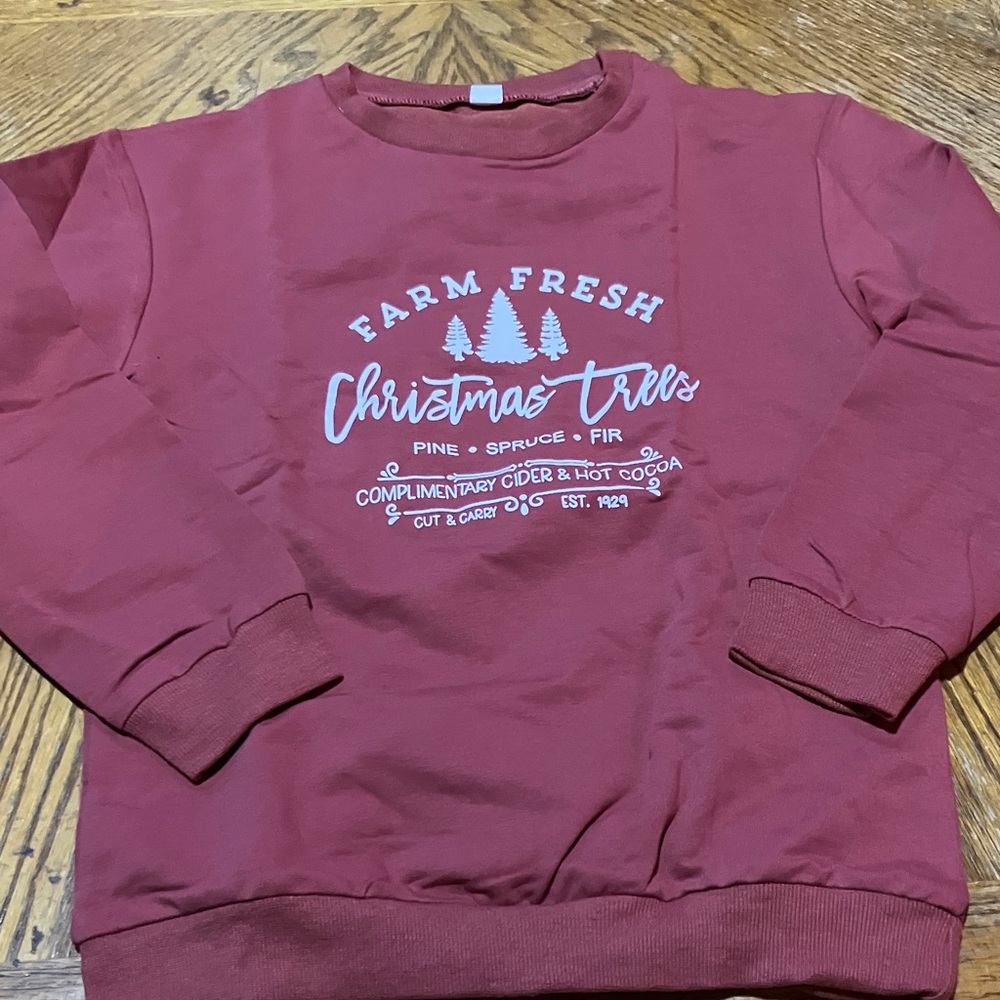 Farm Fresh Christmas Trees Red Sweater